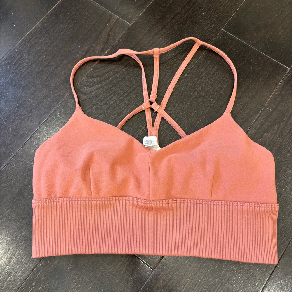 Alo rose gold bra